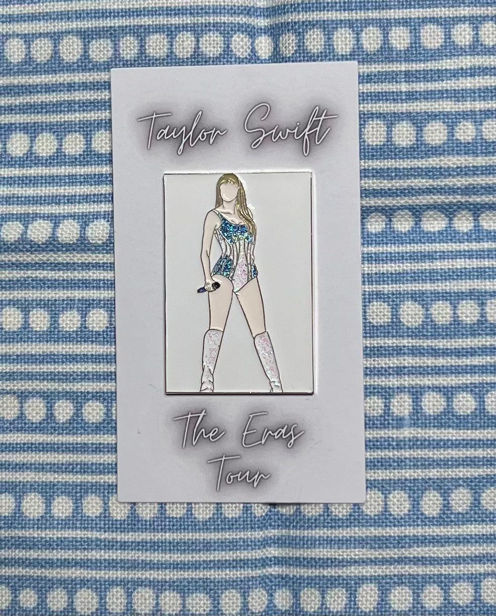 VW Taylor Swift Silver Sparkle Outfit The Eras Tour Needleminder