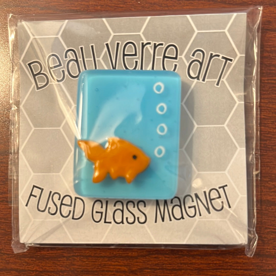Goldfish Fused Glass Needleminder