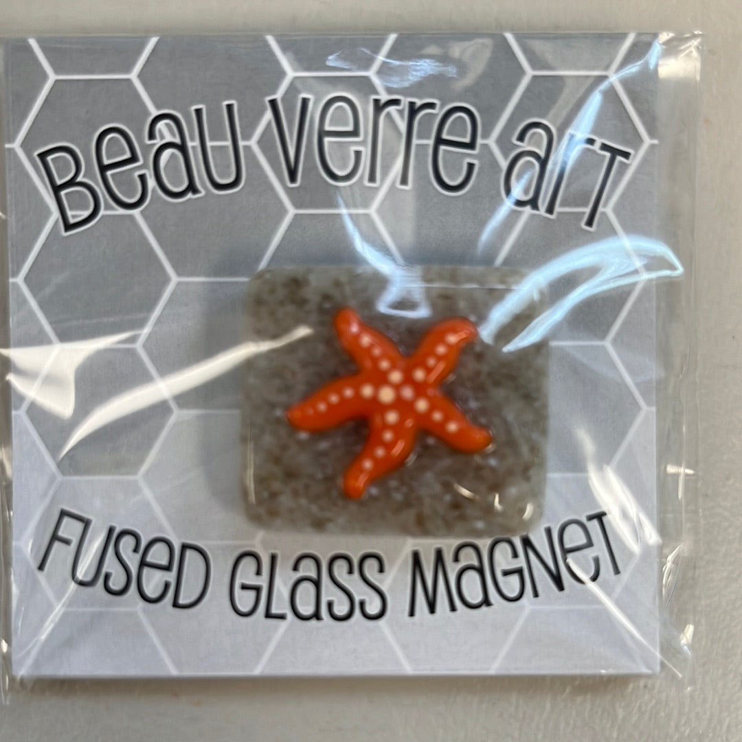 Starfish Fused Glass Needleminder
