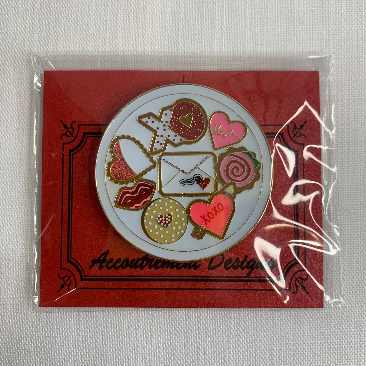 Valentine Cookie Plate Needleminder Mag Friend