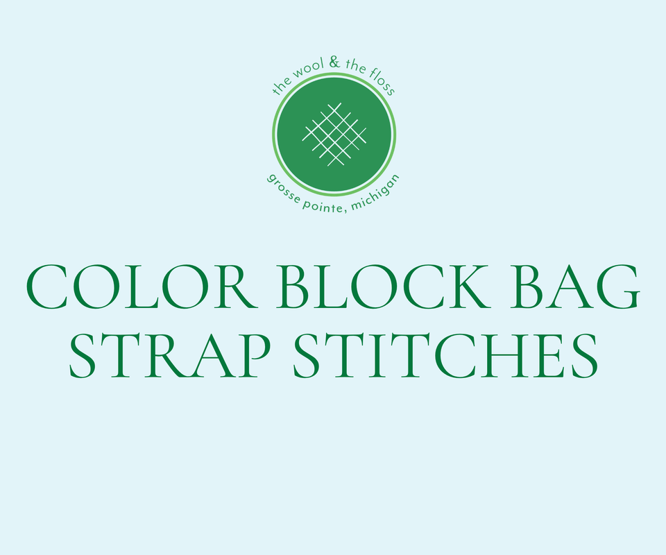 Color Block Bag Strap Stitches