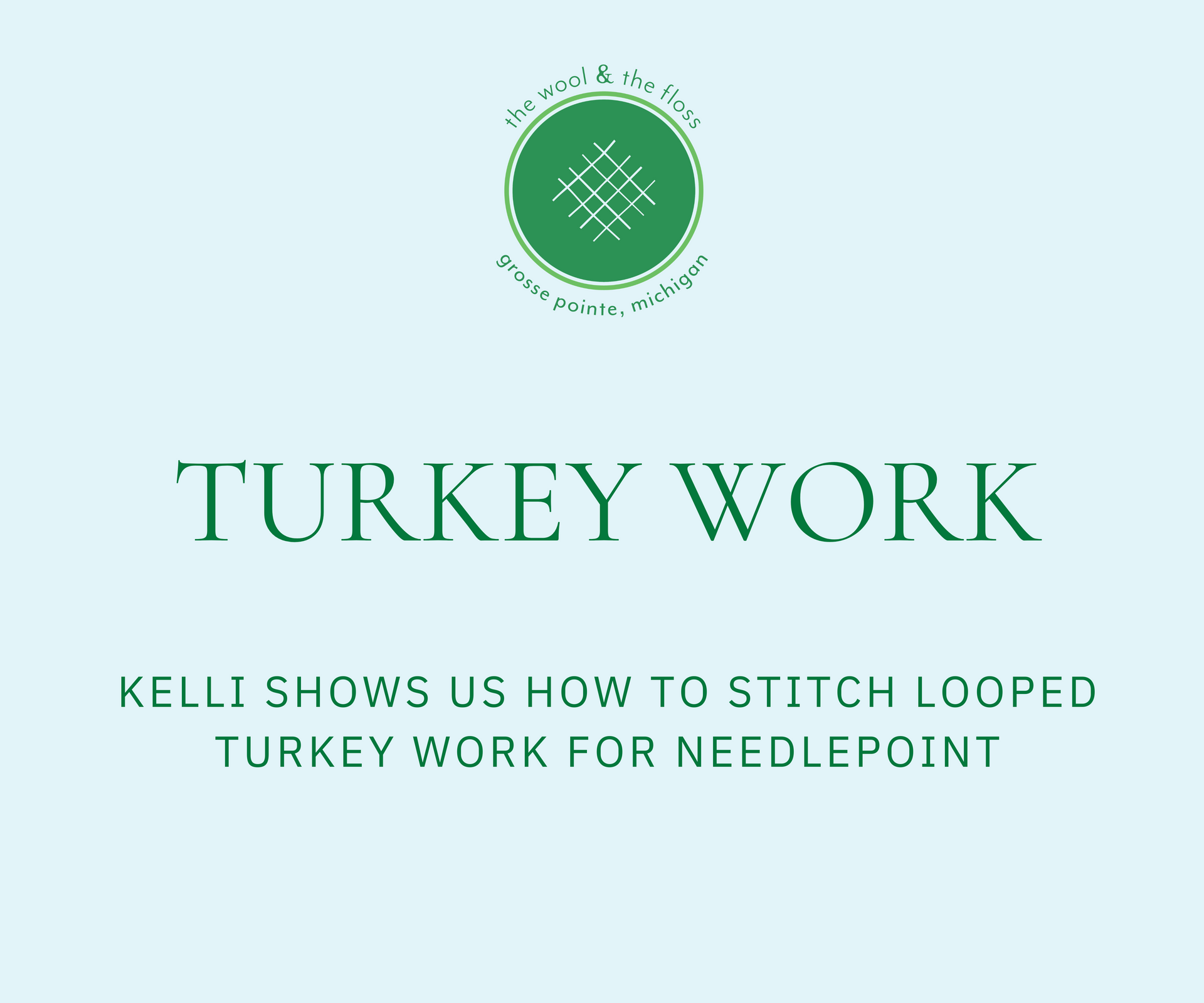 How to: Looped Turkey Work for Needlepoint