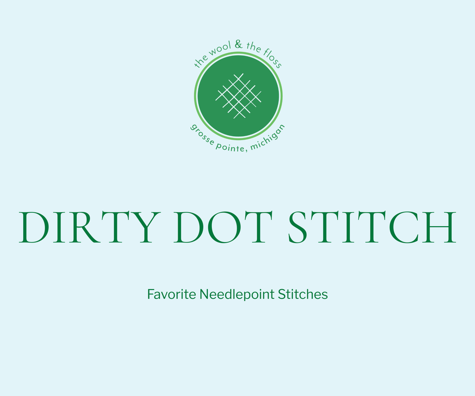 Dirty Dot Stitch  |  Free stitch chart for needlepoint background stitch