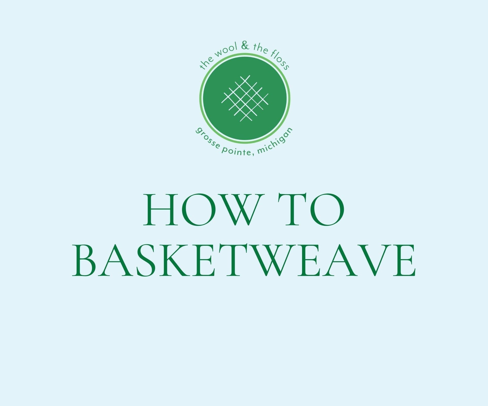 Needlepoint How To: Basketweave stitch & Basketweave beading