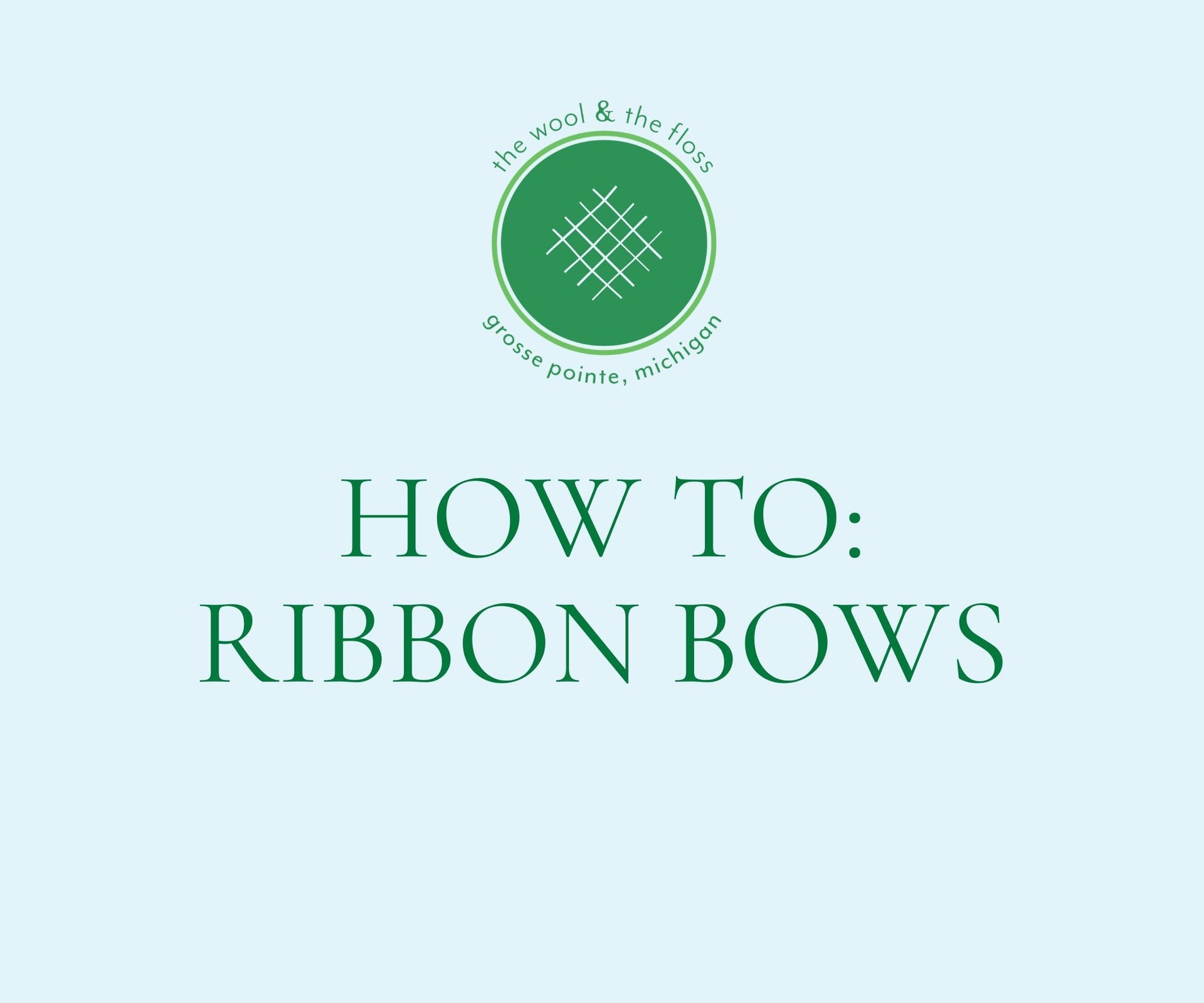 Our new favorite technique for putting a bow on a needlepoint canvas