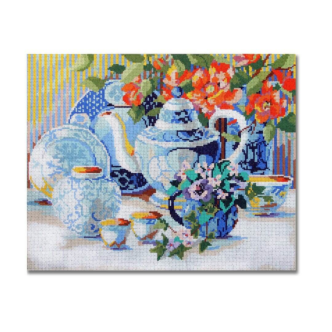 KDS-PL 18 Blue & White Tea Time - TS