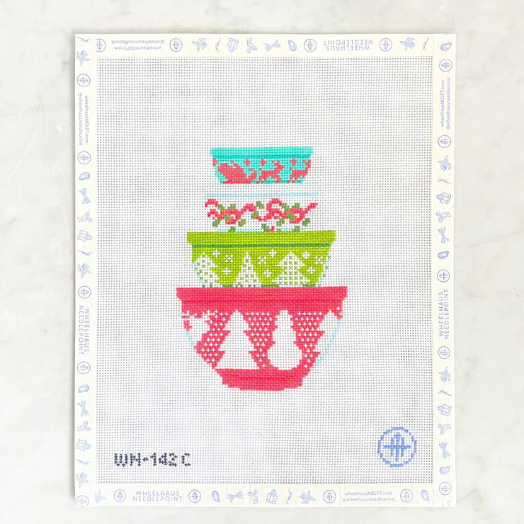 Vintage Bowls Christmas Print