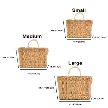 Medina French Market Tote with Leather Handle