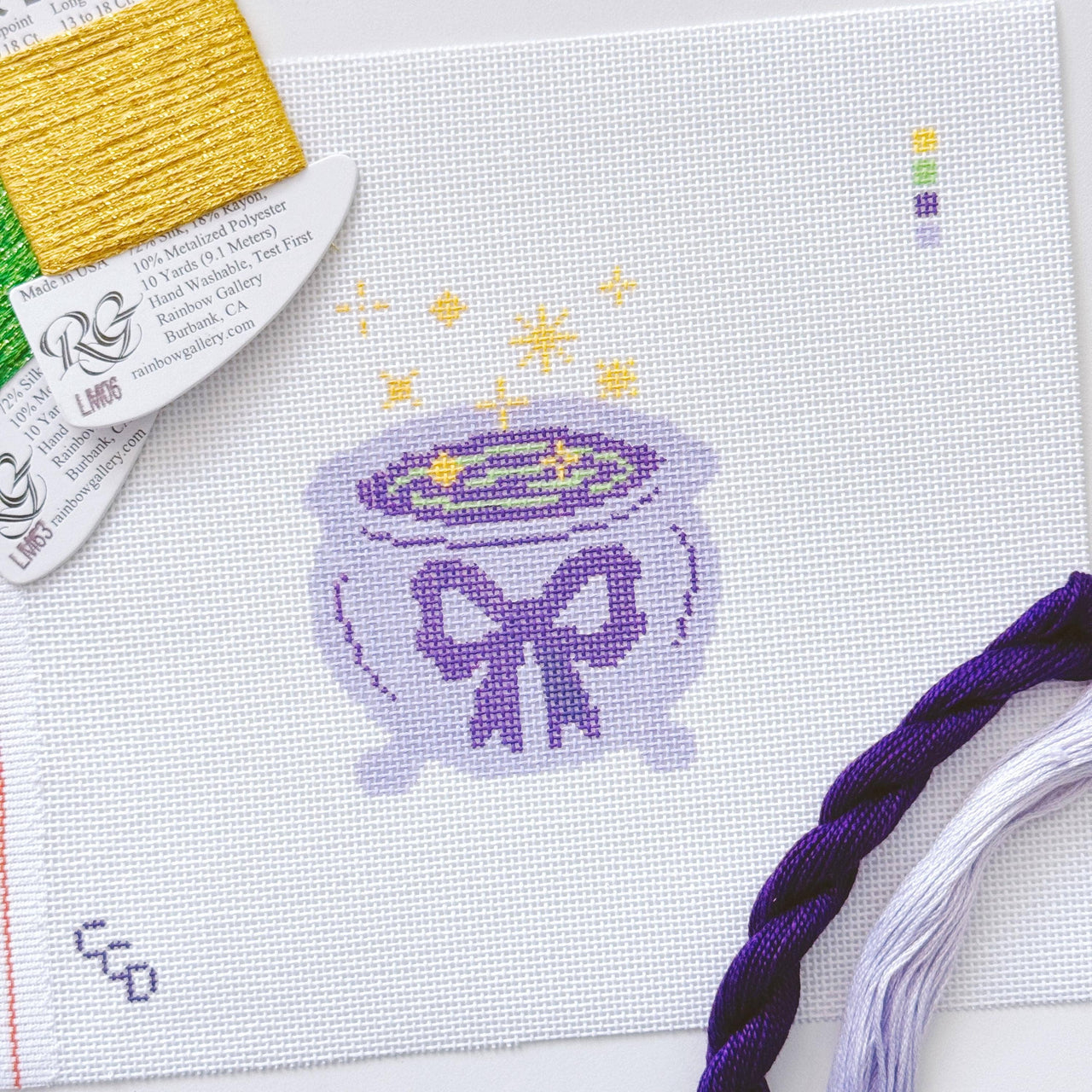 Magic Cauldron Halloween Needlepoint Canvas