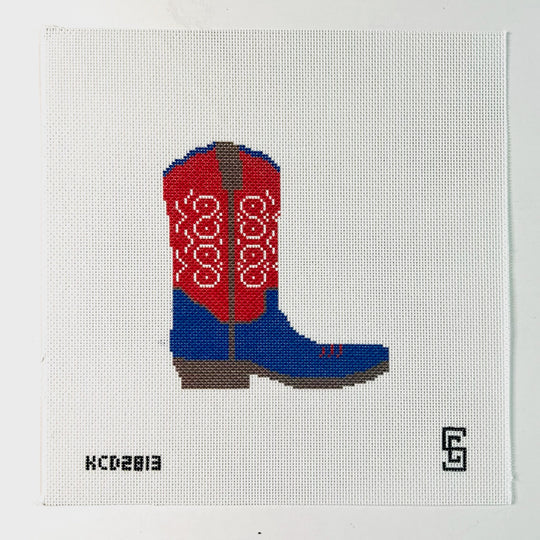KCD2813 Red and Blue Cowboy Boot