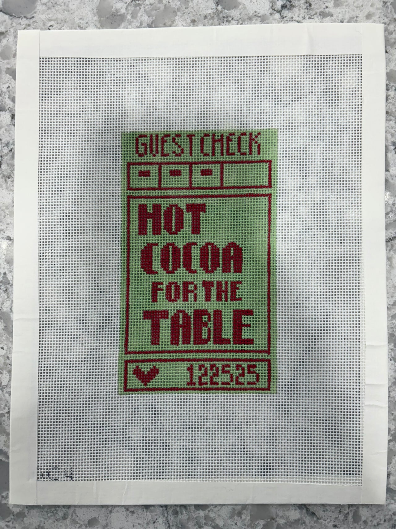 GC4 Guest Check - "Hot Cocoa for the Table" Canvas - SE