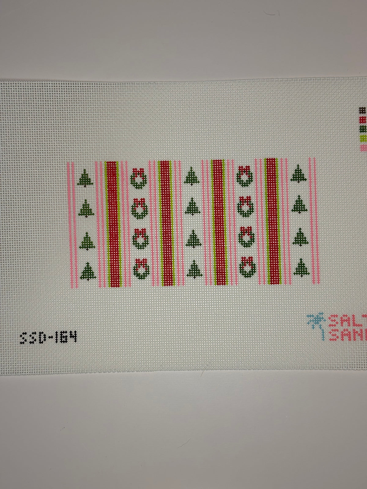 SSD-164 Pink and Green Christmas Stripes Insert - MKT2