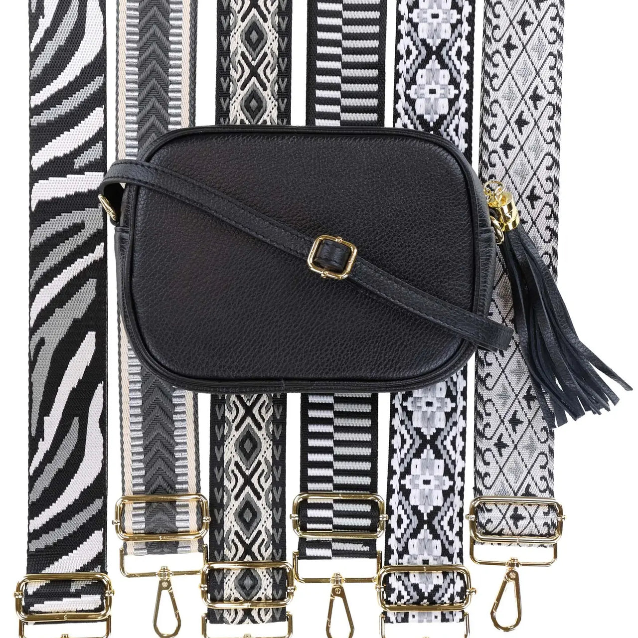 Tassel Crossbody Leather Bag