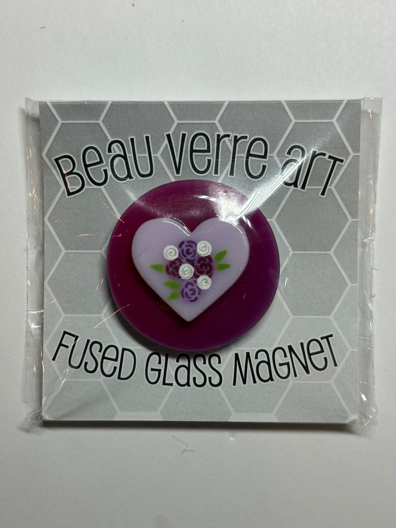 Floral Heart on Magenta Needleminder - MKT2