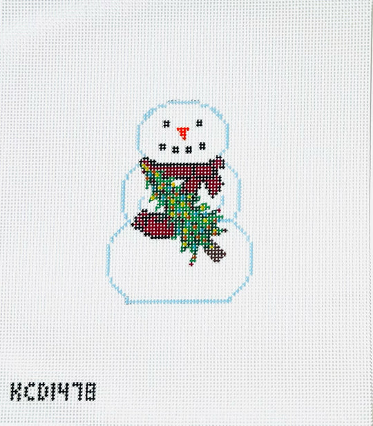 KCD1478 Snowman with Christmas Tree - TS