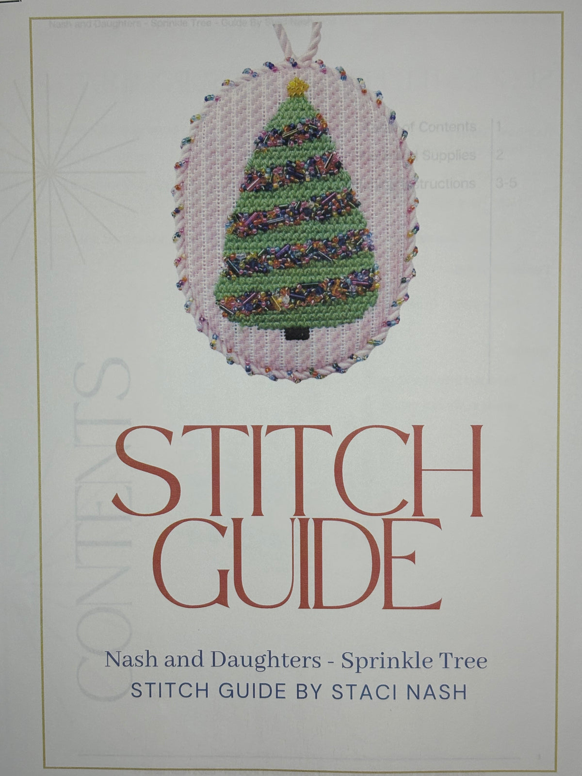 ND-90 Sprinkle Tree Canvas with Stitch Guide - MKT2
