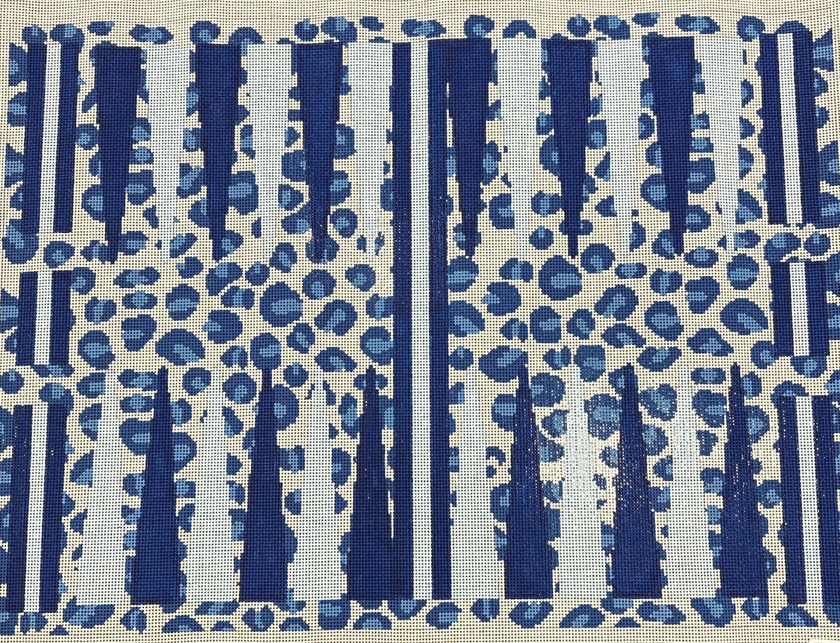 KKBGB07 Cheetah Print Blues Backgammon Board