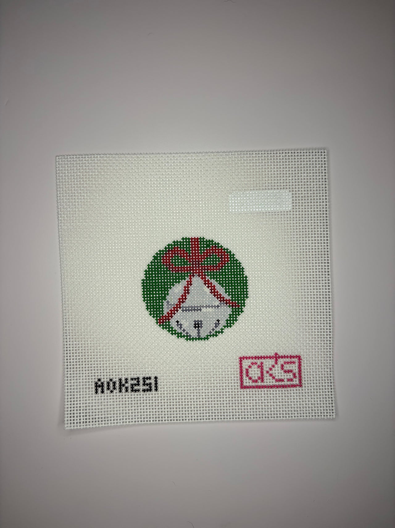 AOK251 Tiny Sleigh Bell on Green