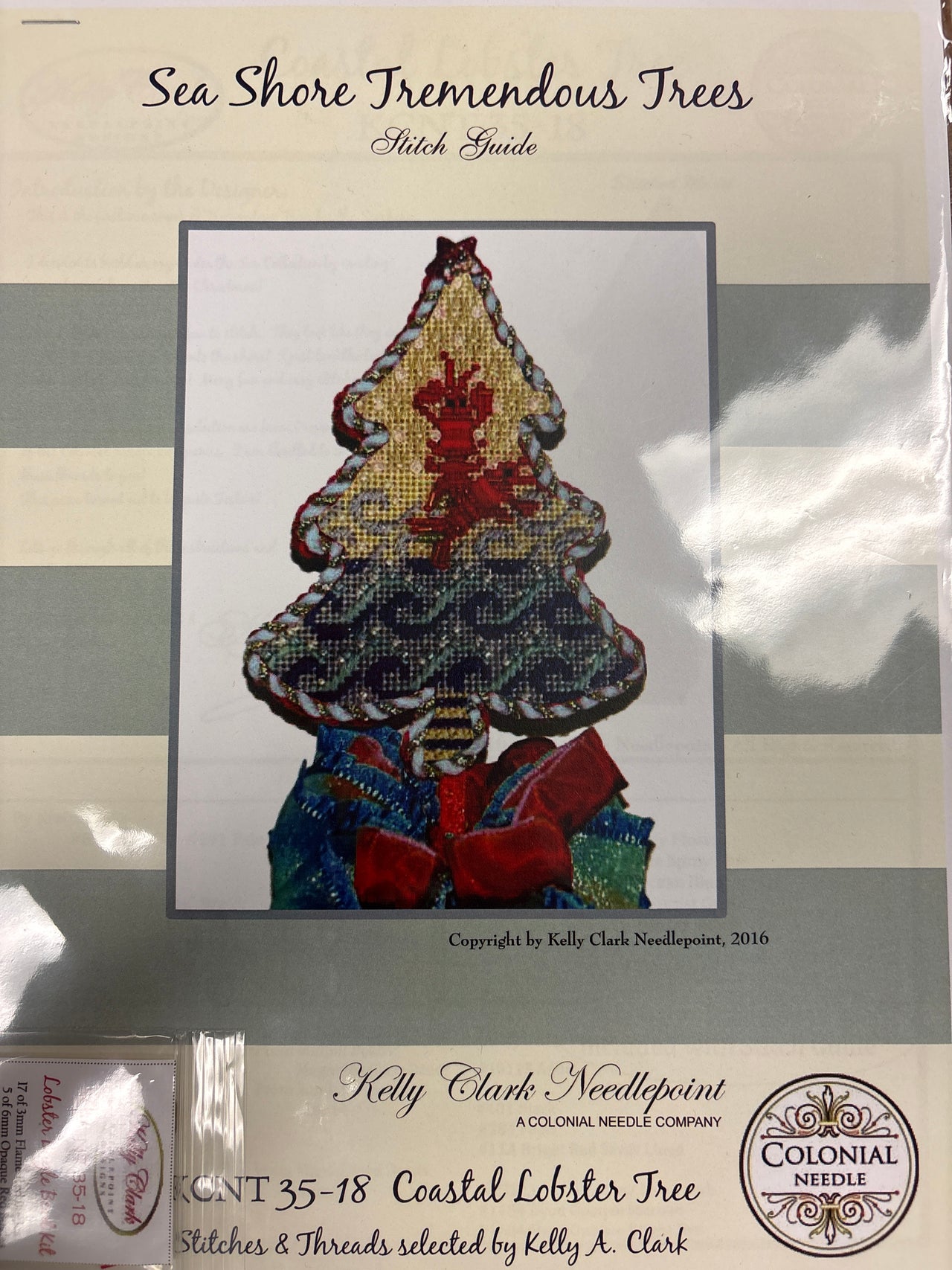 KC-KCNT35-18SG Coastal Lobster Tree Stitch Guide - TS