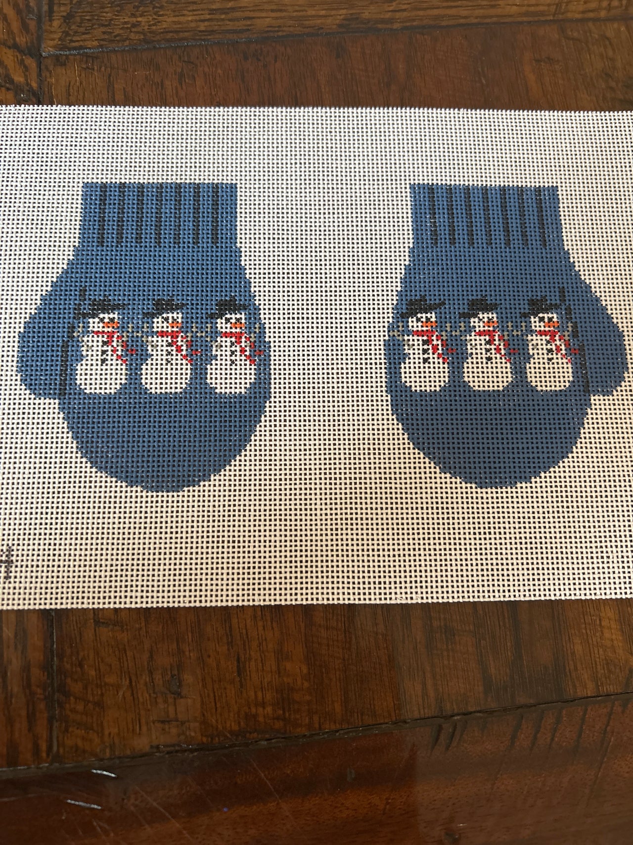 CO614 Snowman Mittens/Blue - TS