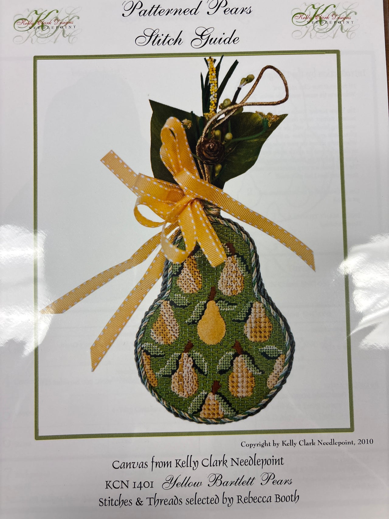 KC-KCN1401SG Yellow Bartlett Pear Stitch Guide - TS