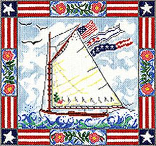 ©SWB 124 PATRIOTIC SAILBOAT - TS