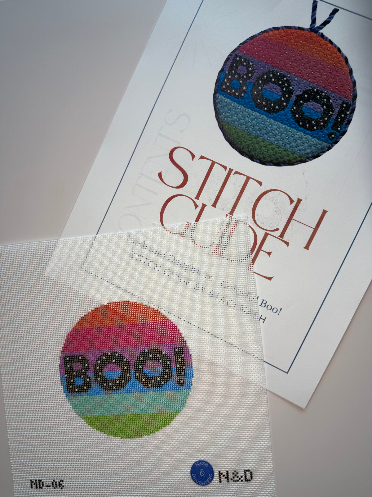 ND-06 Colorful Boo! Canvas and Stitch Guide - MKT