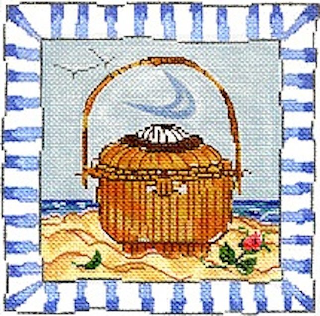 ©SWB 149 BLUE BORDER ACK BASKET - TS