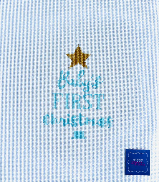 ZS23.3 Baby's First Christmas Tree - Blue - TS