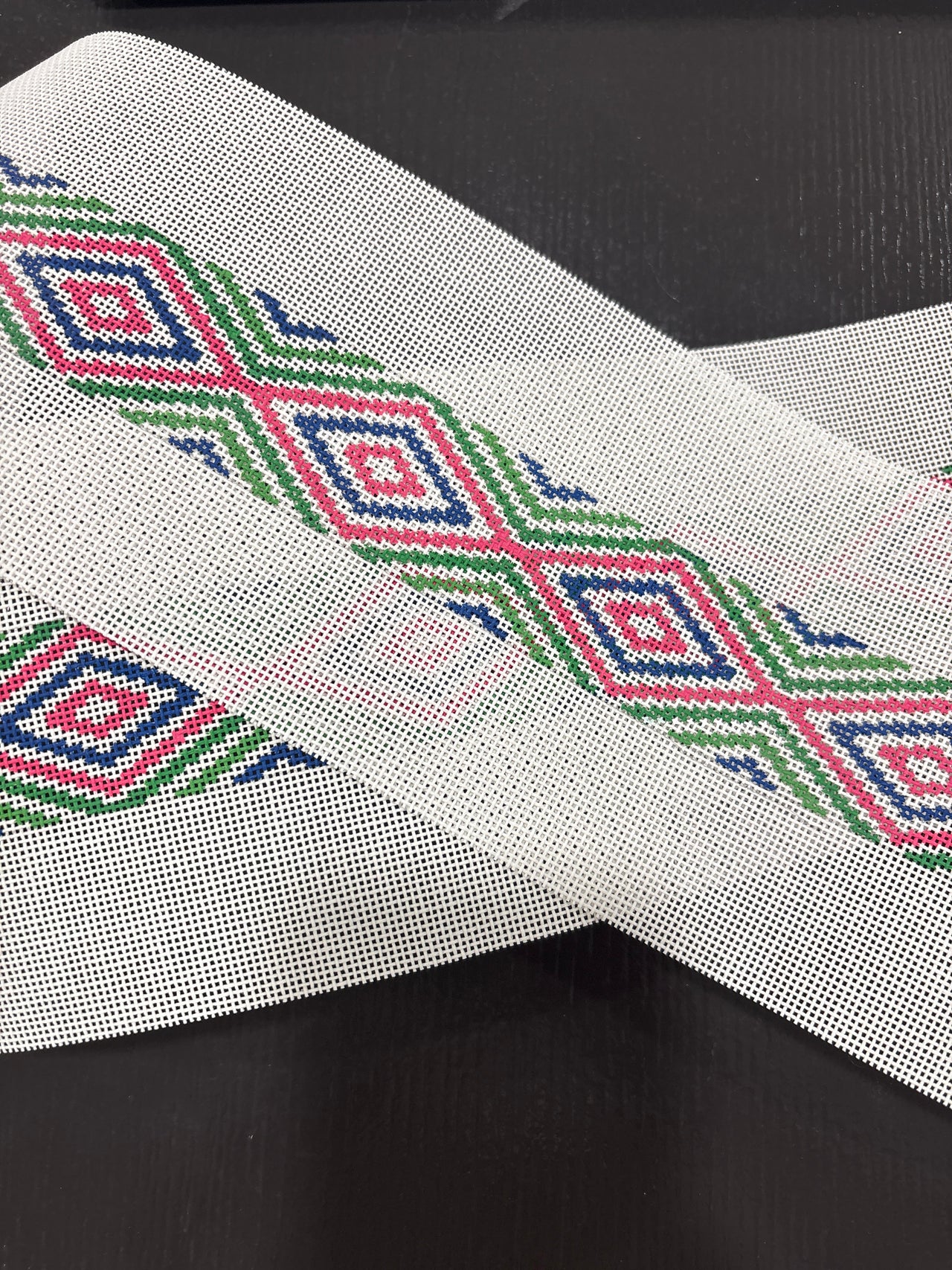 KKB600E Long Diamonds Blue and Green Pink