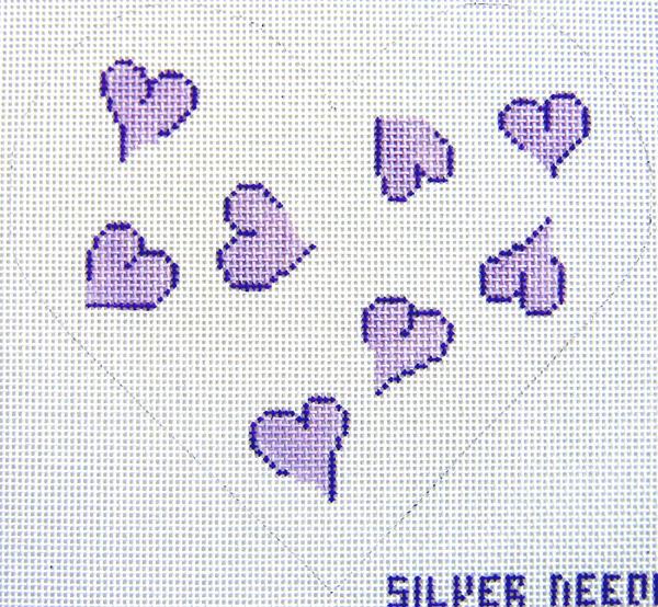 159L Lavender Heart Pillow