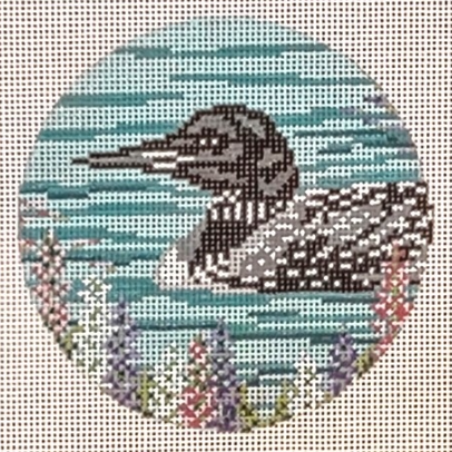 1607-11 Loon & Lupine Ornament