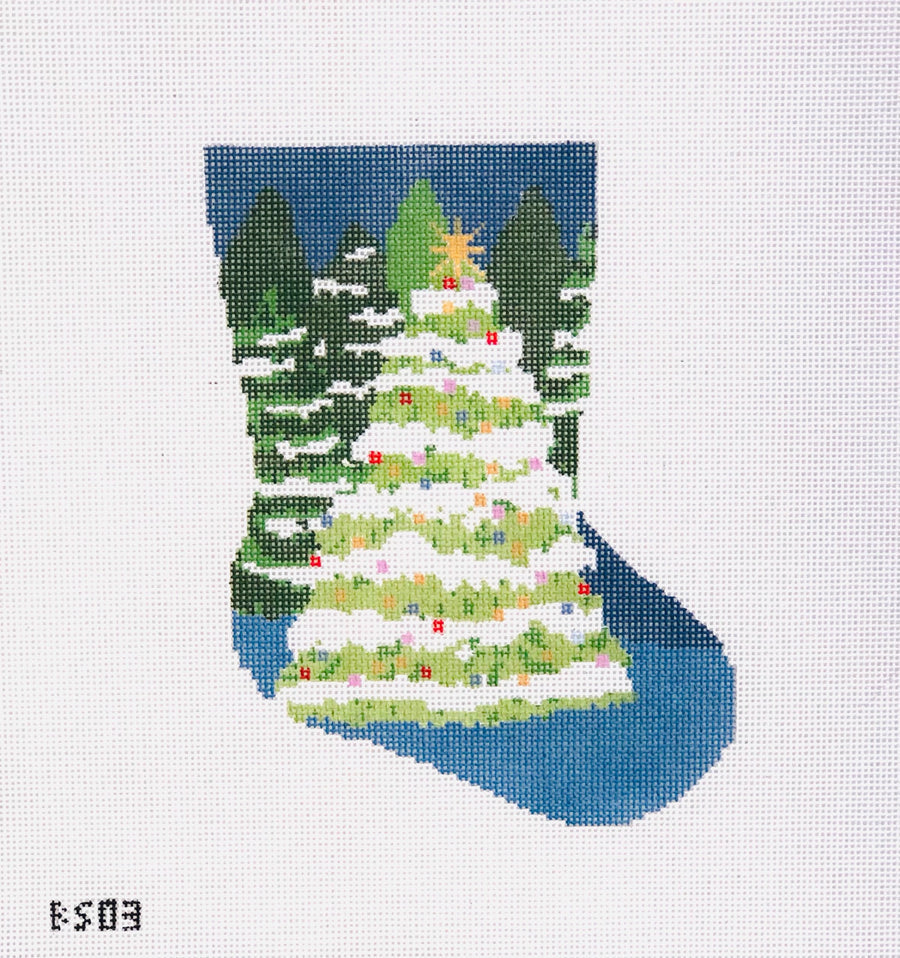 BS03 Winter Wonderland Ornament Sized Stocking Canvas - TS