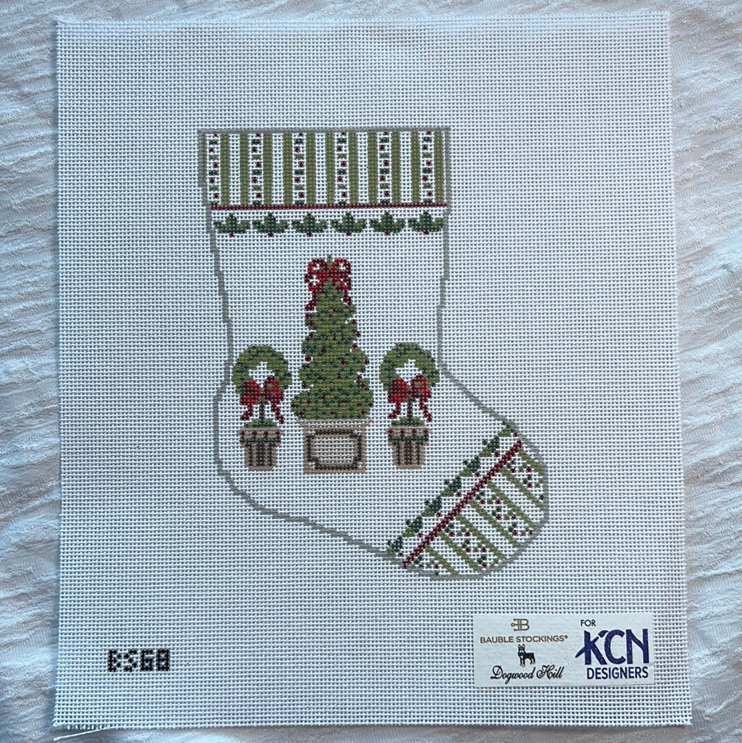 BS-68 Boxwood Berry Ornament Sized Stocking