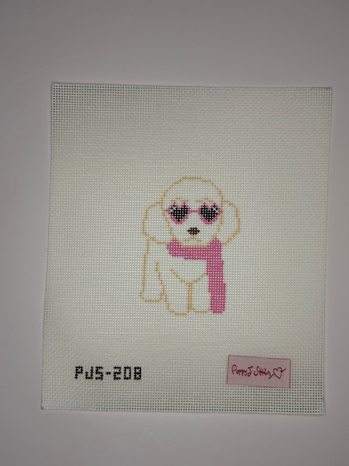 PJS-208 Mini Fab Pup White Dog - MKT2