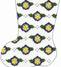 LR 324W W/LG FLOWER MINI SOCK - TS