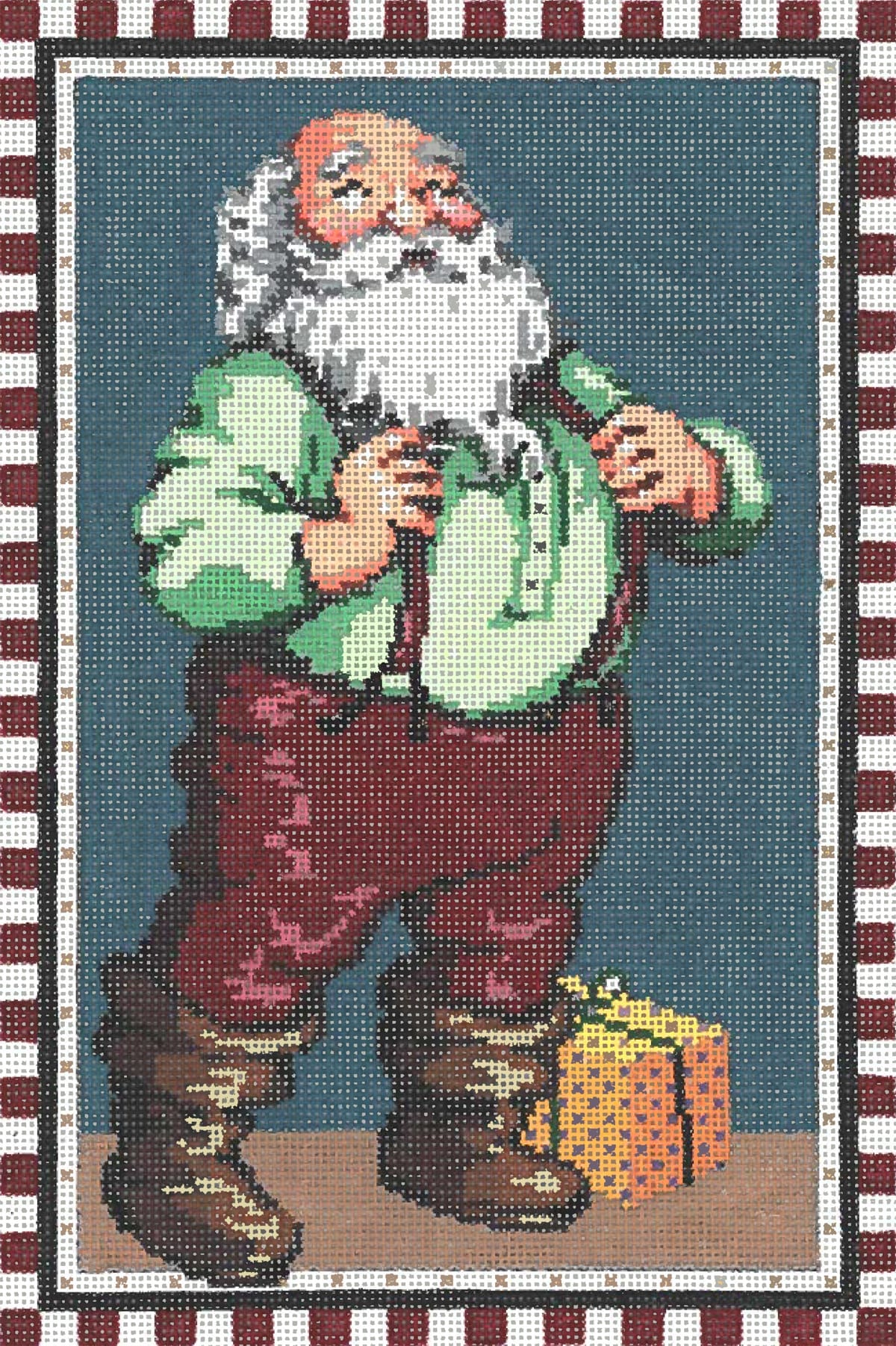 18-1175 - Checked Santa - TS