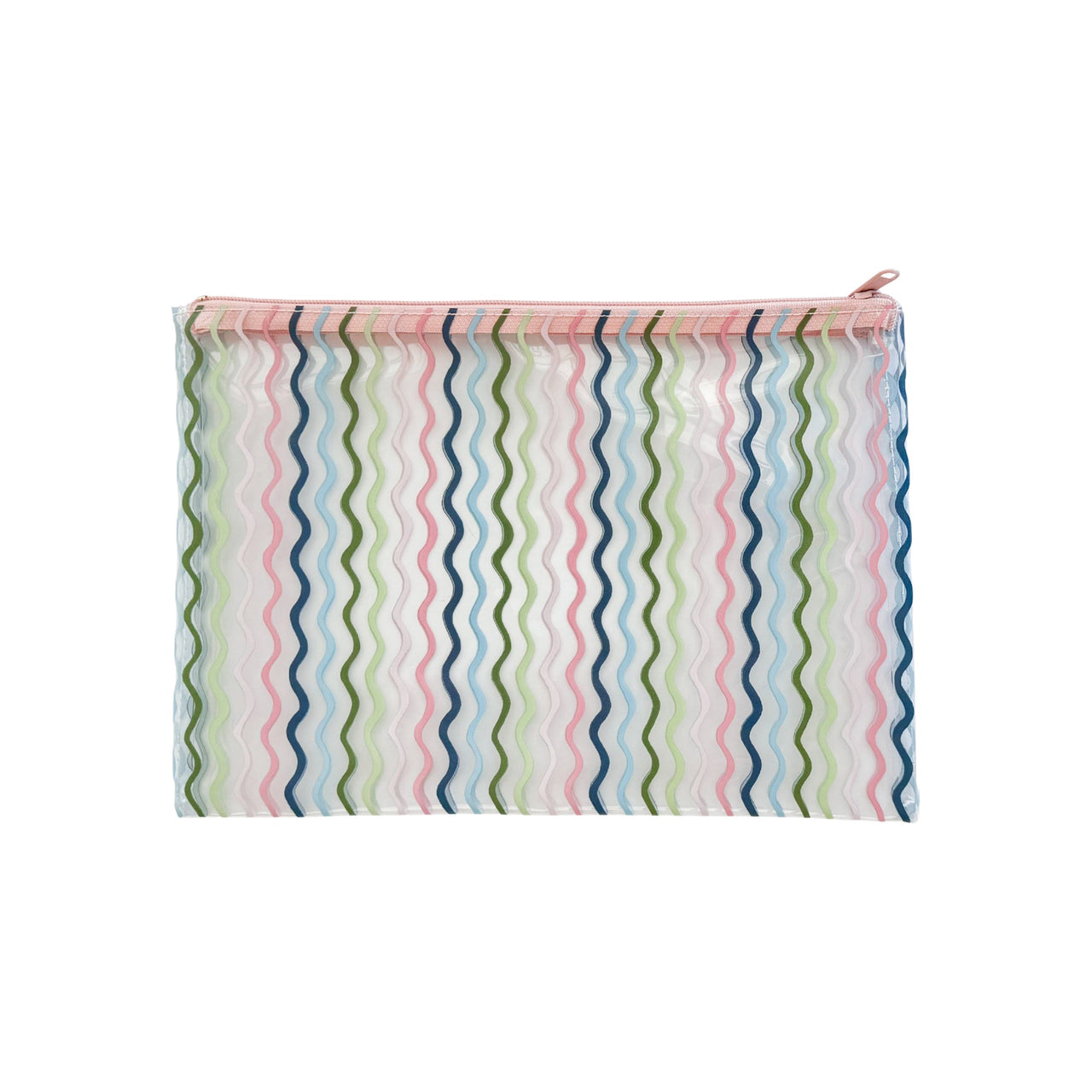 Rainbow Squiggle PVC Pouch