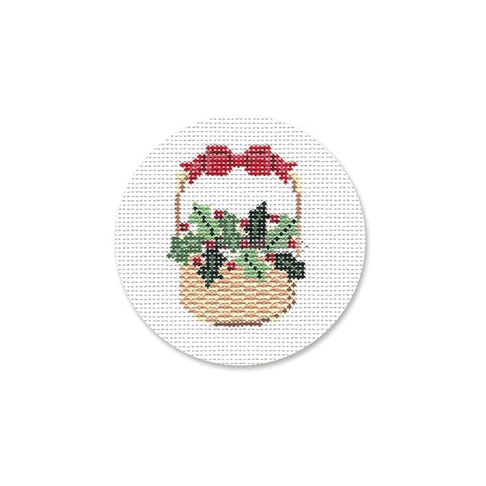 MBM-XO25 Nantucket Basket with Holly - TS