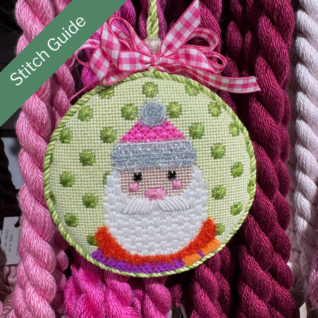 EyeCandy Santa Ornament CH500A Canvas + Stitch Guide by Melissa MacLeod
