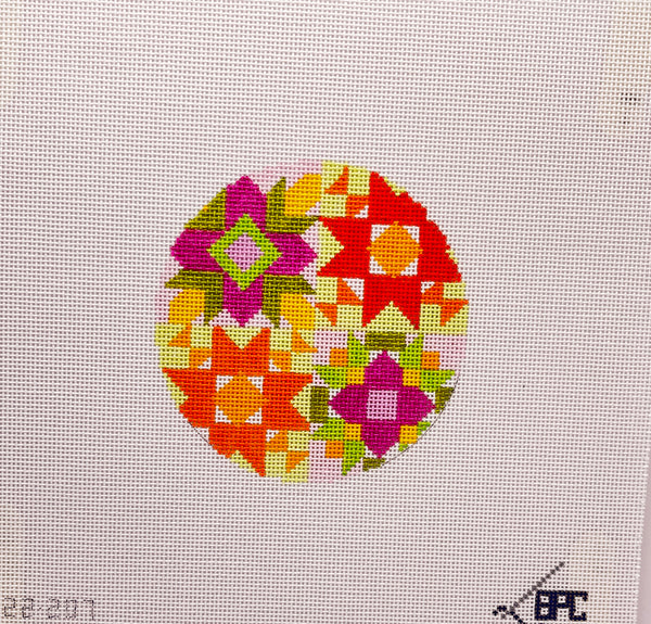 22-207 Quilt 4” round  - TS