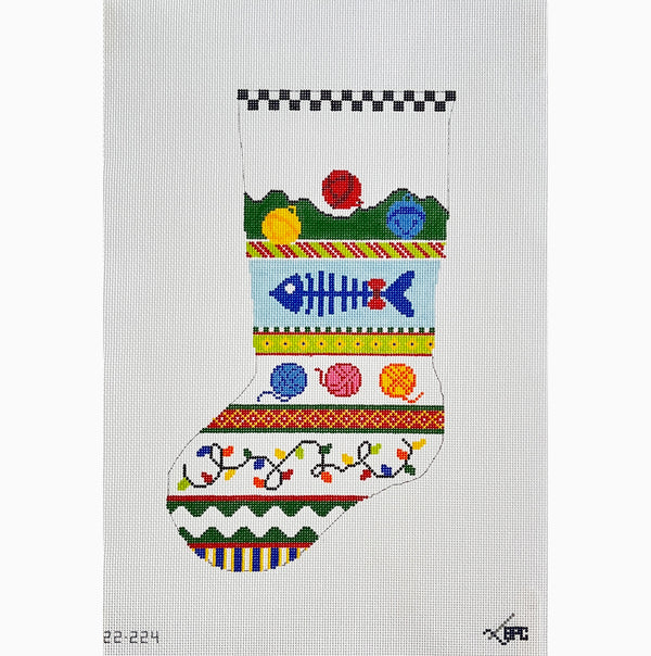 22-224 Cat xmas stocking  - TS