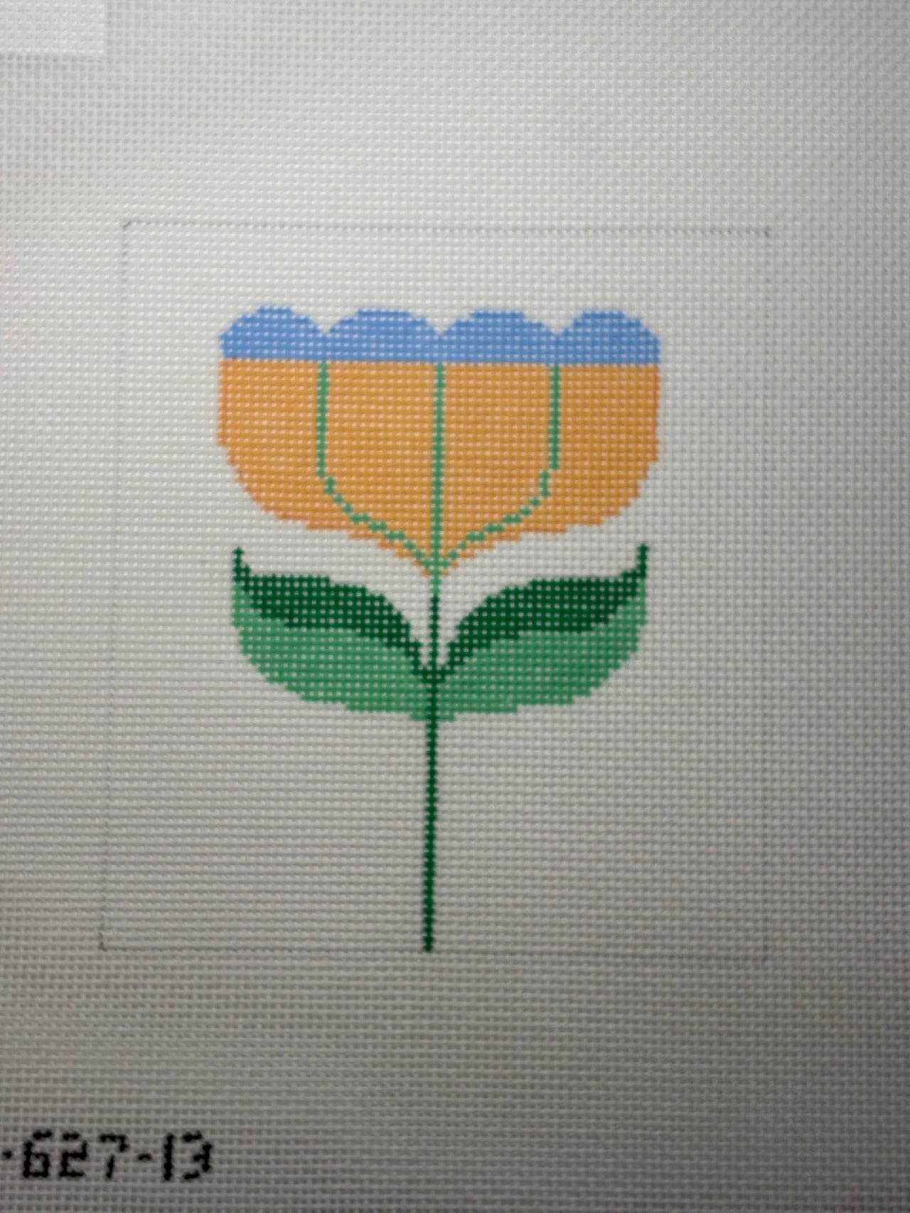 ASIT627-13 Blue and Orange Tulip - MKT3