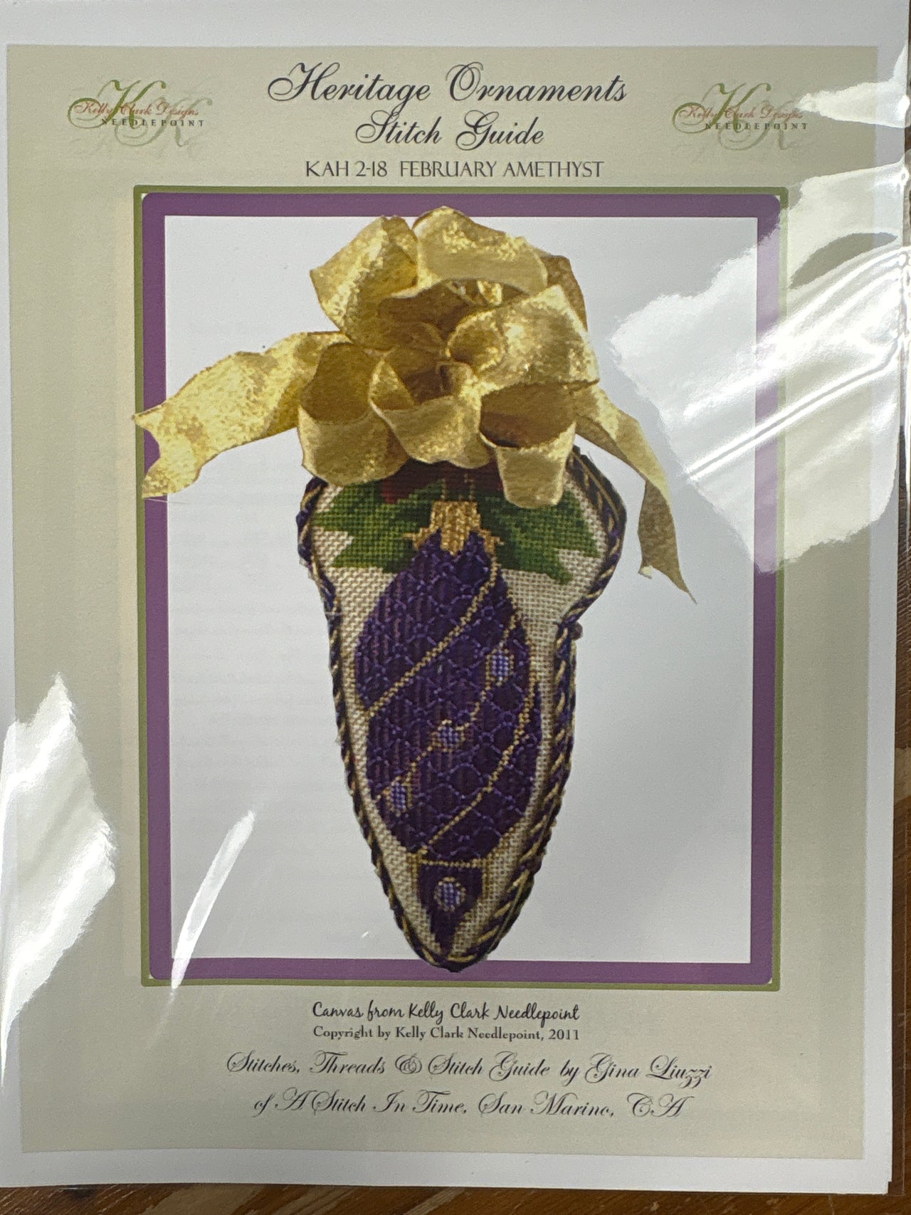 KC-KAH2-18SG February Amethyst Stitch Guide - TS