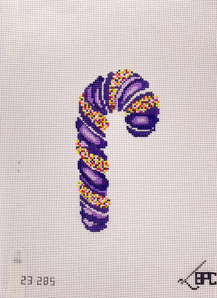 23-285 Purple Sprinkle Candy Cane