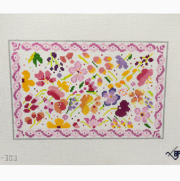 23-303 Peppy Floral Clutch  - TS