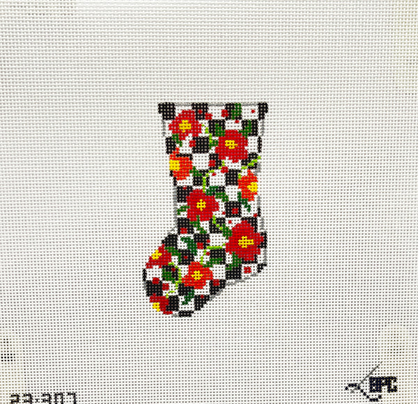 23-307 Micro Floral stocking  - TS