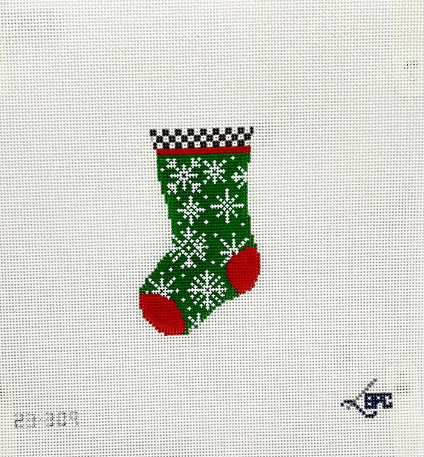 23-309 Micro snowflake stocking  - TS