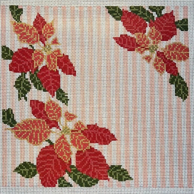 KW055 Poinsettia Pillow - TS