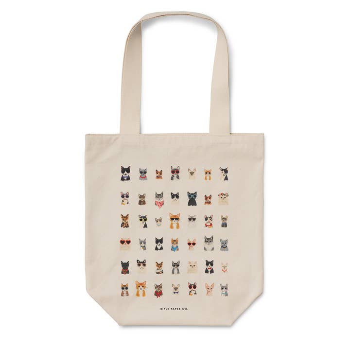 Cool Cats Canvas Tote Bag